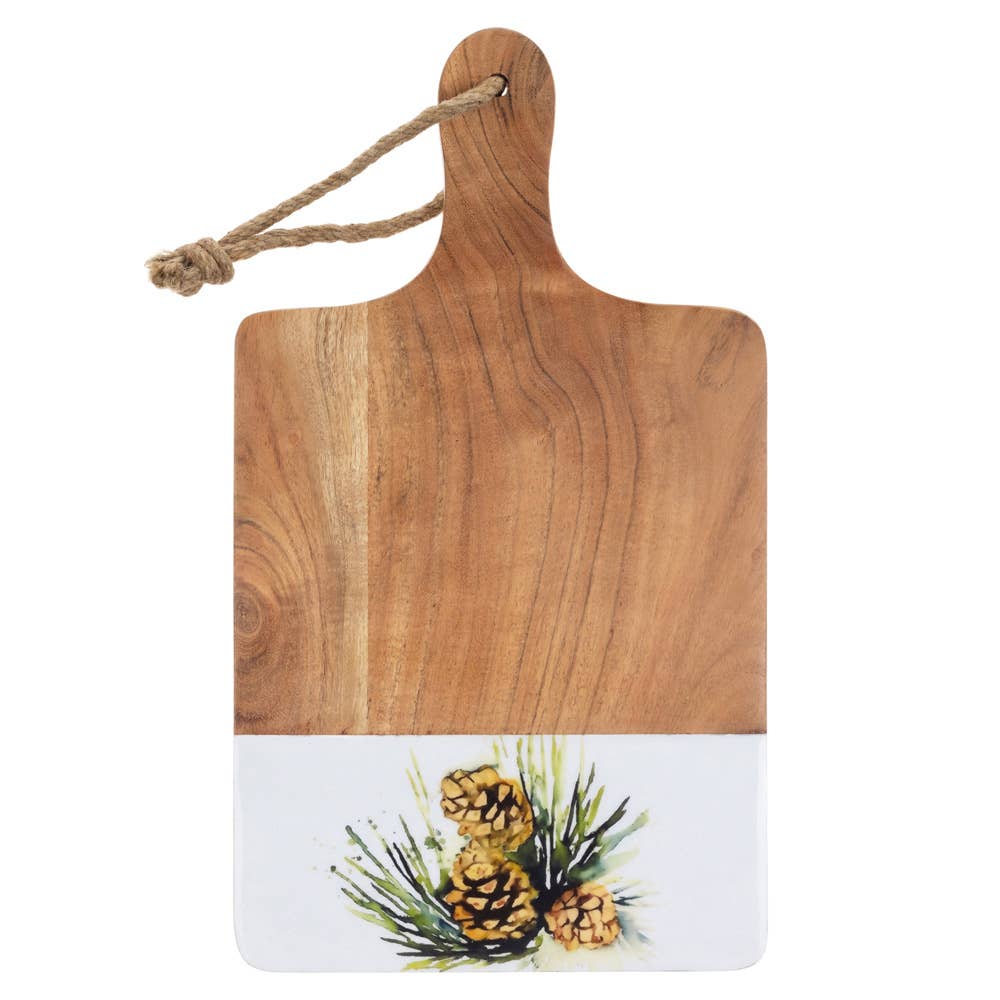 White Spruce Wood Cutting Board Christmas