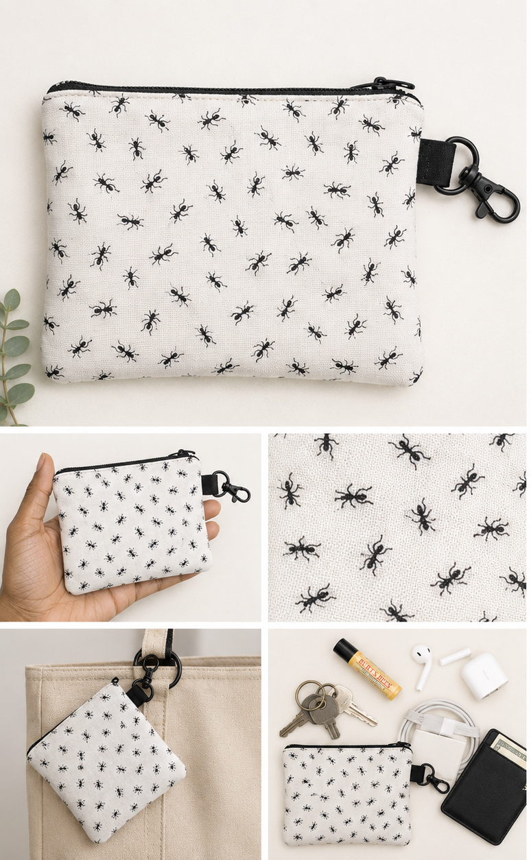 Antics Mini Zip Pouch