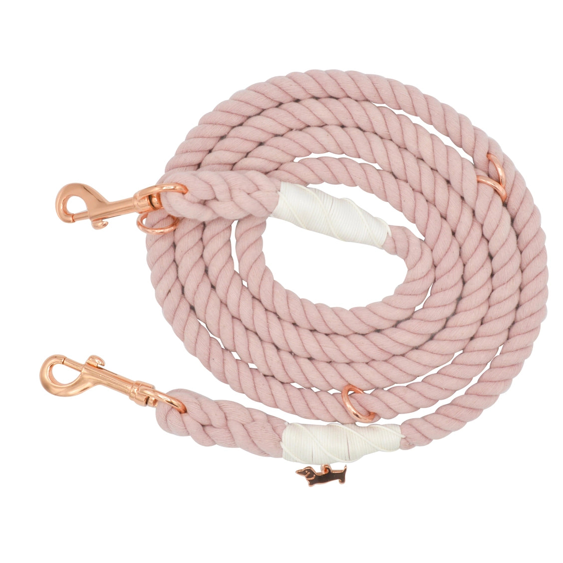 Hands Free Rope Leash (In Black or Pink)