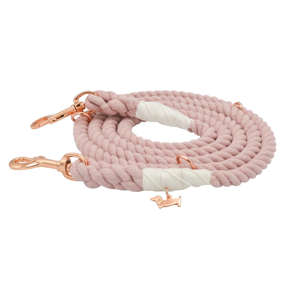 Hands Free Rope Leash (In Black or Pink)