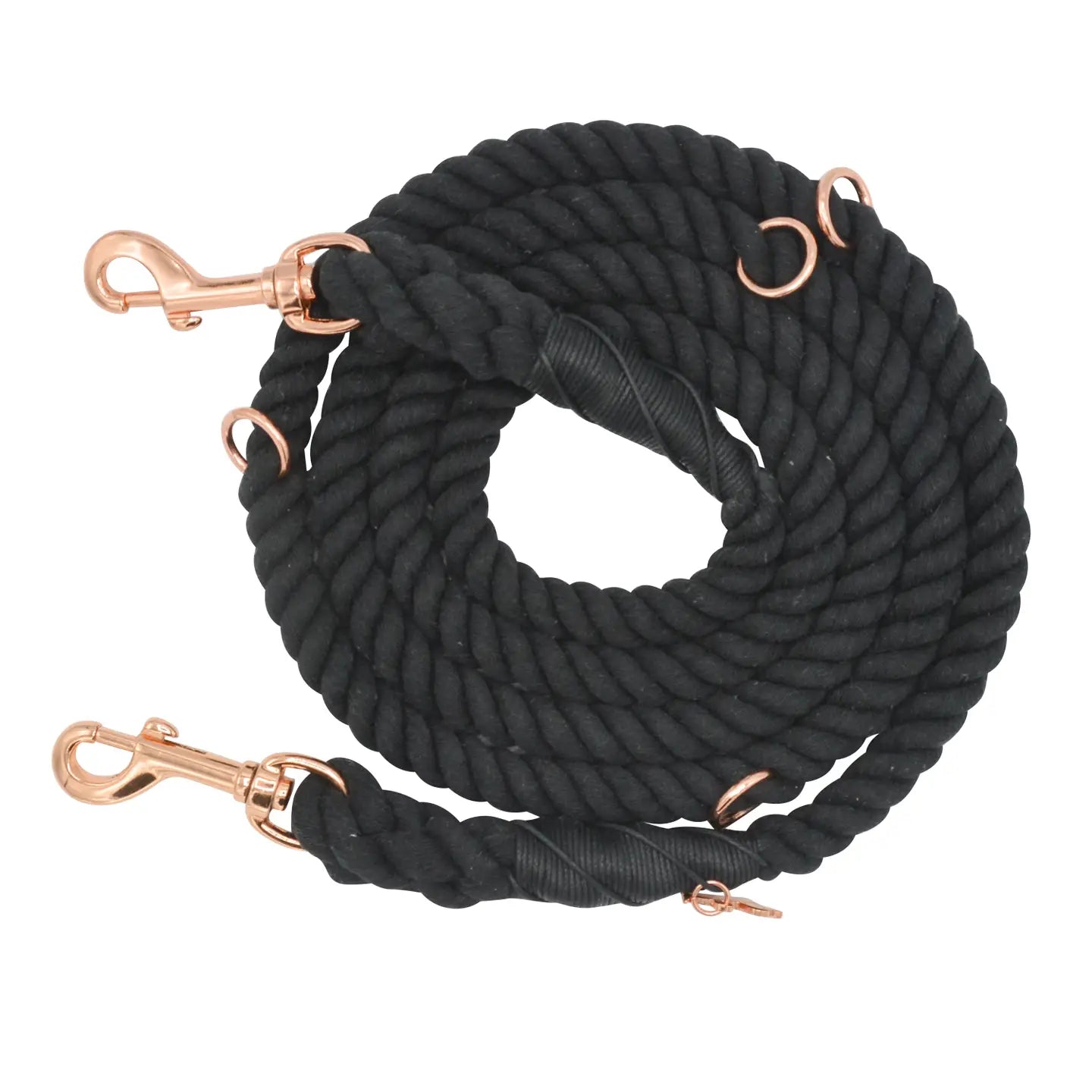 Hands Free Rope Leash (In Black or Pink)