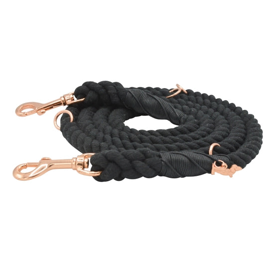 Hands Free Rope Leash (In Black or Pink)