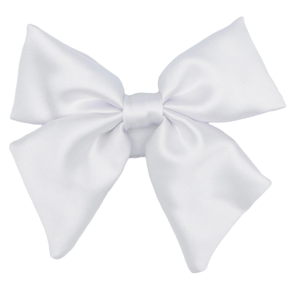 White Satin Sailor Bow