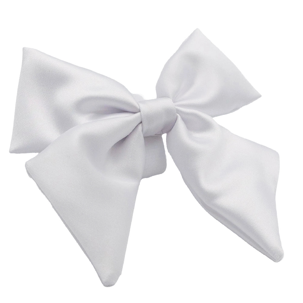 White Satin Sailor Bow