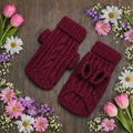Cozy Red Dog Knit Sweater